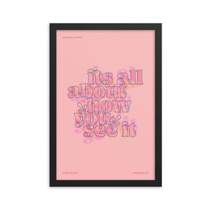 Open image in slideshow, &quot;Perspective, a Parallax.&quot; Peach Framed Print
